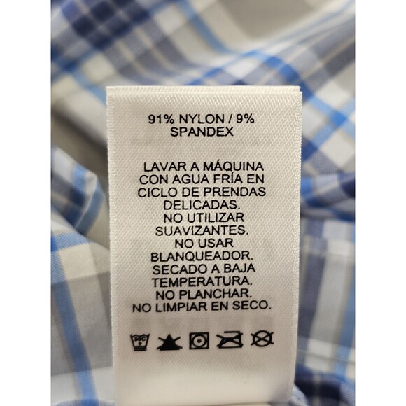 VINEYARD VINES S On-The-Go Nylon‎ Plaid Shirt Button Down Dress Shirt Men's EUC - Picture 8 of 8